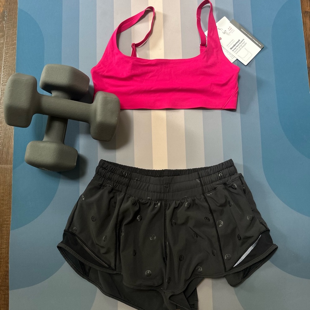 Pink Sports Bra- Wundermost scoop-neck bralette